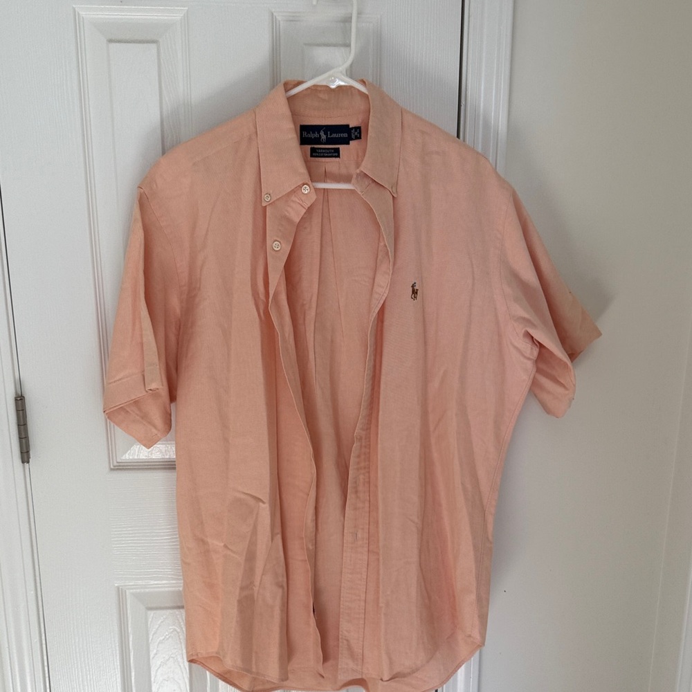 Polo by Ralph Lauren Men's Light Orange Shirt